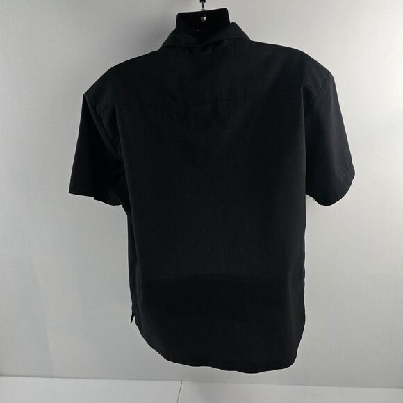 Steady Clothing Last Call black short sleeve button down shirt Large mens‎ 4876 - Picture 4 of 9